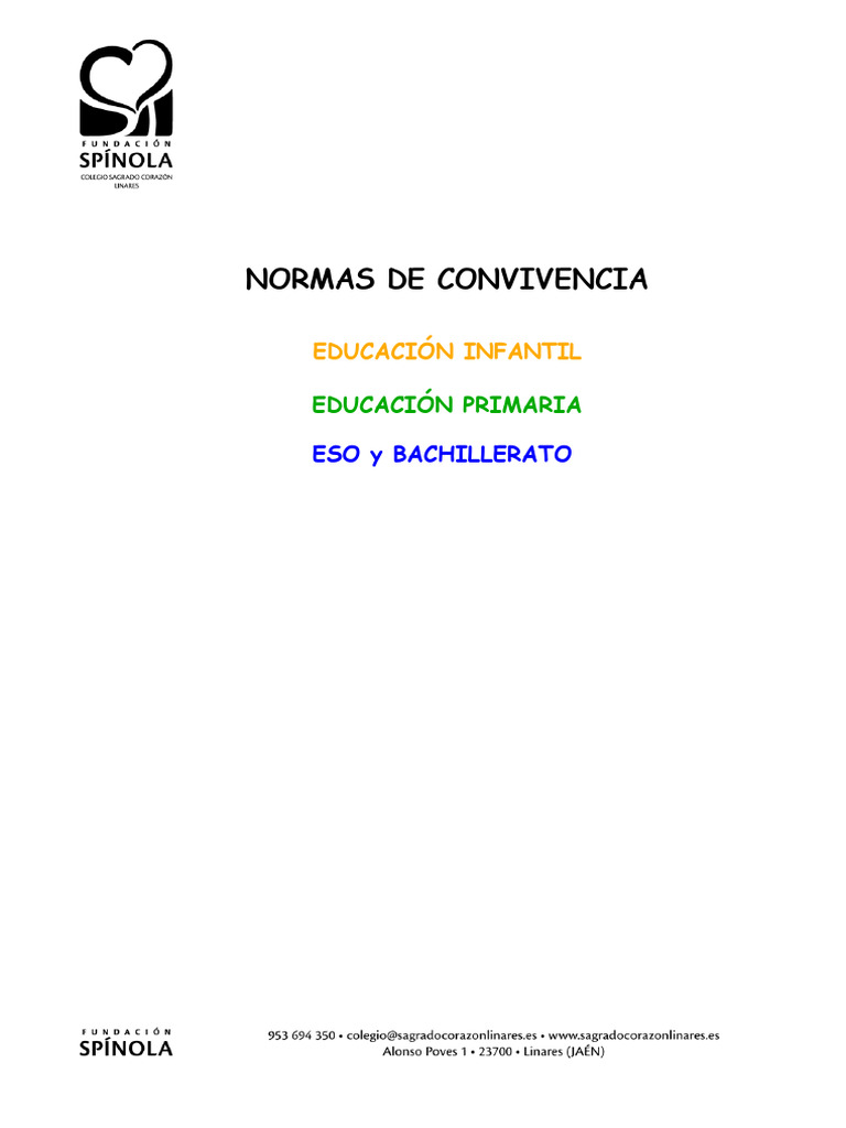 Normas de Convivencia Escolar 2023 | PDF | Maestros | Salón de clases