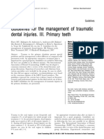 Dental Traumatology - 2007 - Flores - Guidelines For The Management of Traumatic Dental Injuries III Primary Teeth