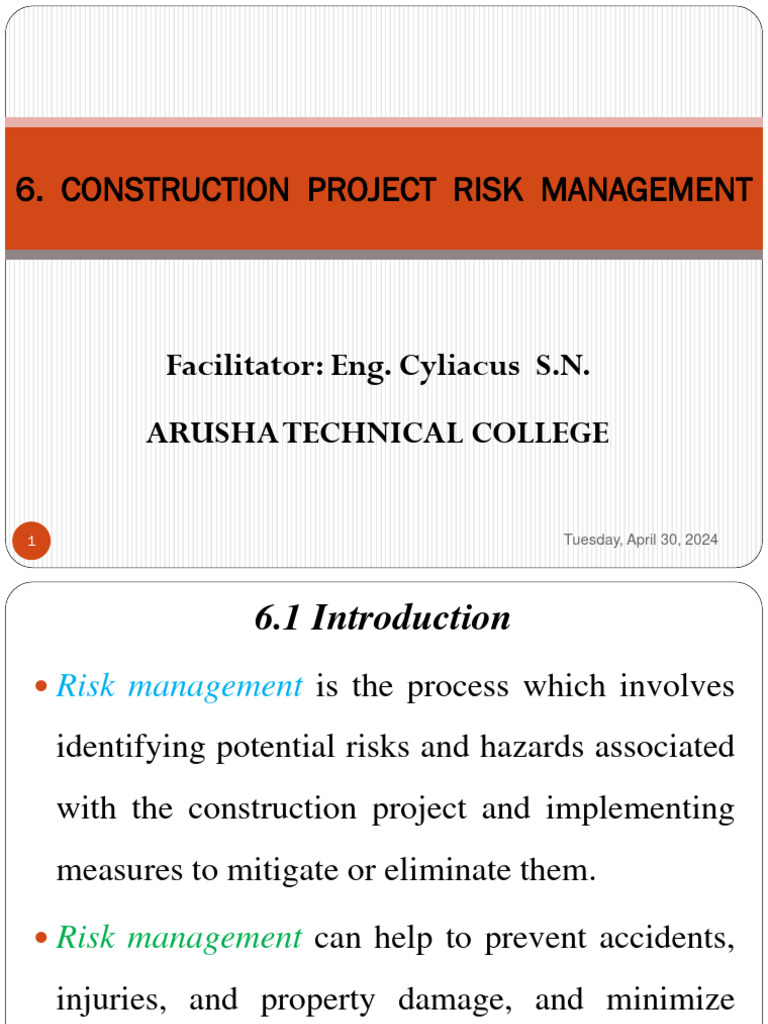 Construction Project Risk Management Guide | PDF | Risk Management | Risk