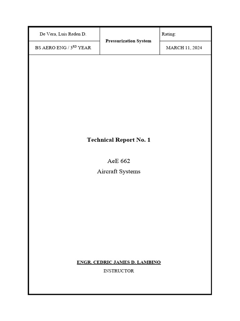 TR Template Format | Download Free PDF | Oxygen | Equipment