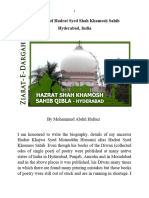Biography of Hazrat Shah Qamosh Sahib Hyderabad