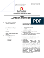 FORM A PANWASLUCAM MONITORING Pengawasan Pemungutan Dan Penghitungan Suara