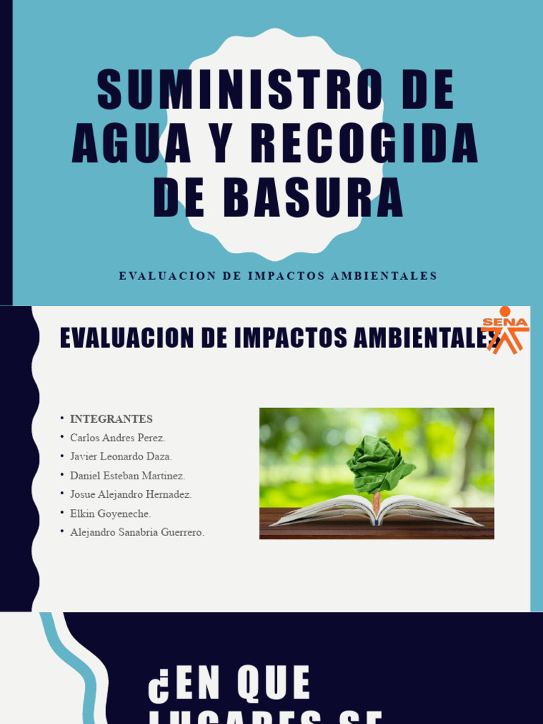 Impacto Ambiental: Agua y Basura | PDF | Agua | Residuos