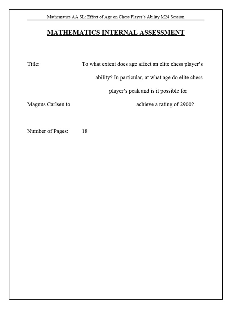 Age Impact on Chess Ratings Analysis | PDF | Chess | Statistical Analysis