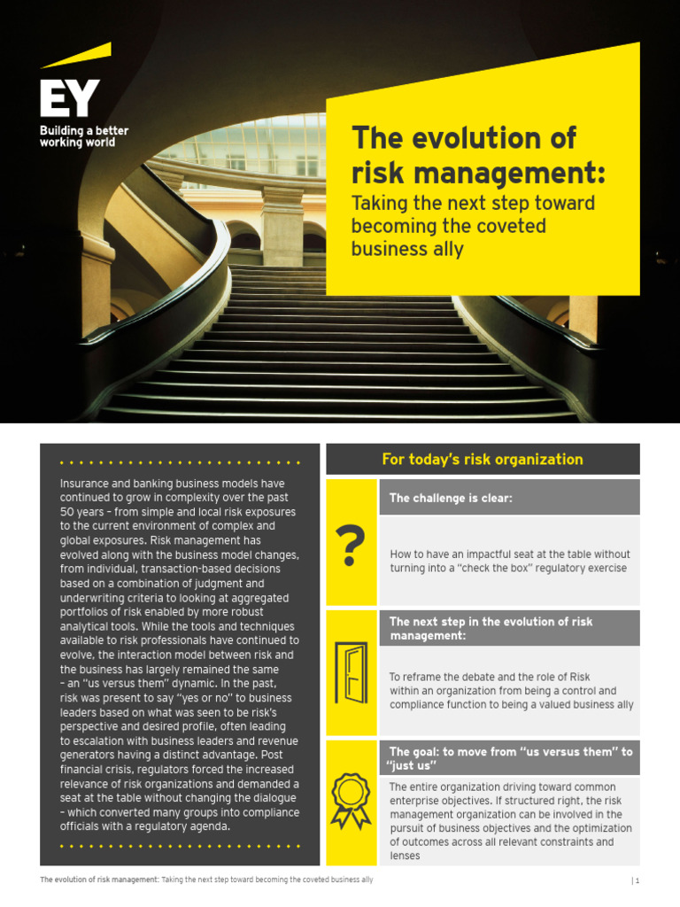 Ey The Evolution of Risk Management | PDF | Risk | Risk Management