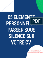 05 Elements Personnels A Passer Sous Silence Sur Votre CV