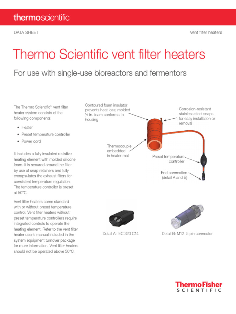 DataSheetVentFilterHeaterSingle UseCOL01271February2017 | PDF ...