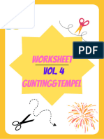 Worksheet Menggunting - Tempel Seri 1 Vol.4