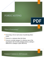 Forecasting