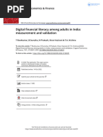 Digital Financial Literacy Among Adults in India Measurement and Validation