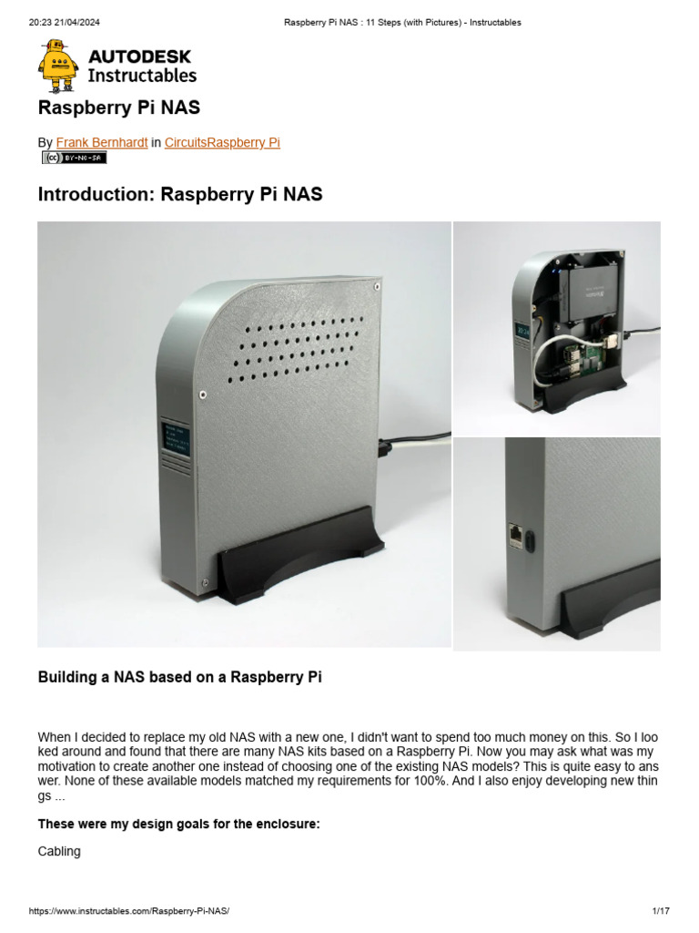 Raspberry Pi NAS - 11 Steps | PDF | Electrical Connector | Raspberry Pi