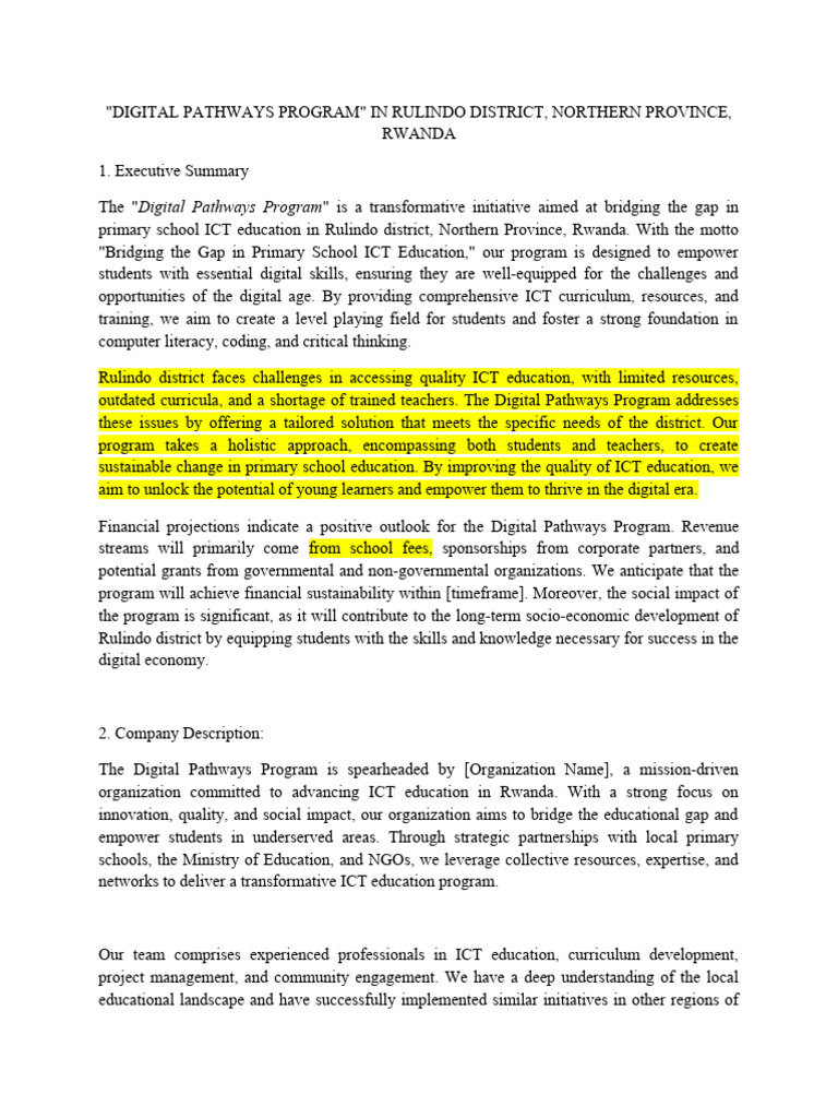 Digital pathways program pdf educational technology information
