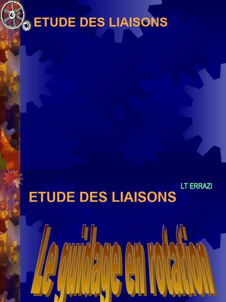 Guidage Rotation2 | PDF | Palier (mécanique) | Ingénierie mécanique
