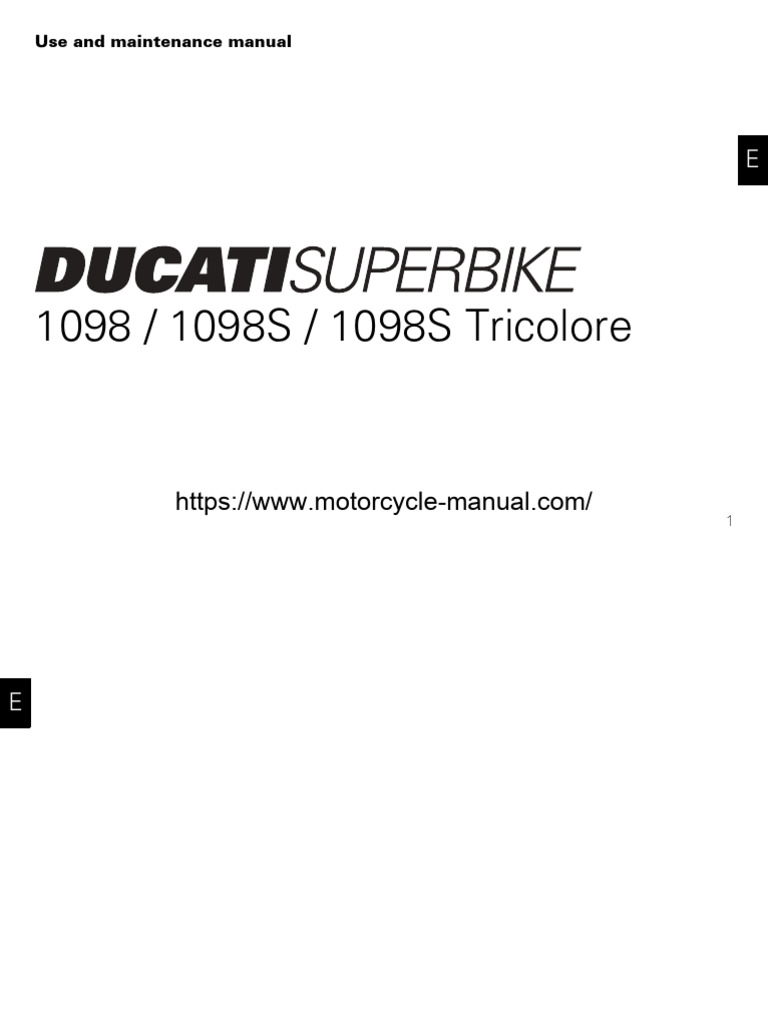 2007 DUCATI 1098 SERVICE MANUAL PDF visual data 3