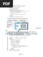 Robust and Secure Programming Question Paper