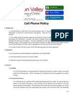 D Cell Phone Policy 2014