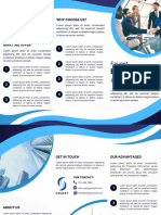 White and Blue Modern Business Agency Brochure