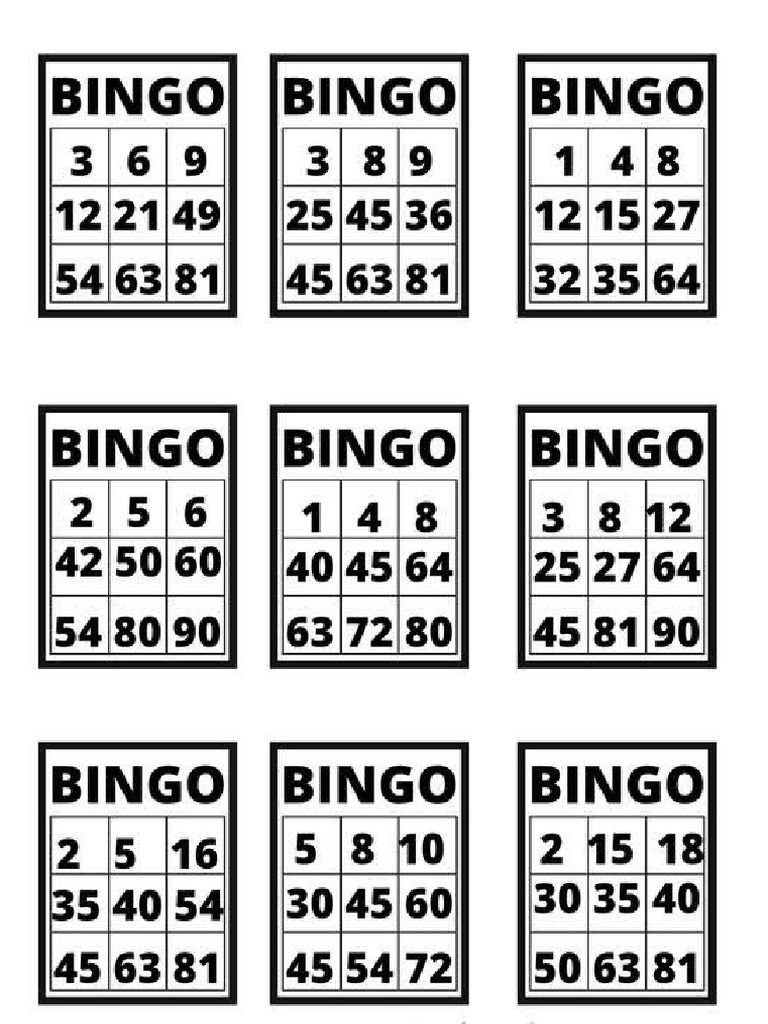 Bingo para Imprimir | PDF