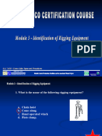 MOD 3 - IDENTIFY RIGGING EQUIPMENT