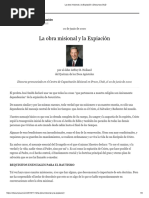 La Obra Misional y La Expiación - Discursos SUD