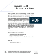 Laboratory Exercise 8 - The Earth, Moon and Stars