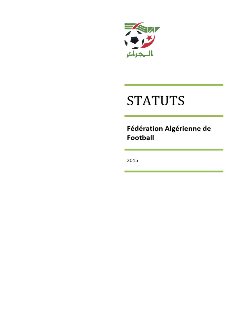 Code disciplinaire de la FAF 2015 | PDF | Football | Assemblée générale ...