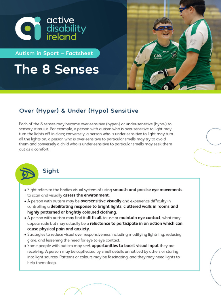 Understanding Autism and Sensory Sensitivities | PDF | Senses ...