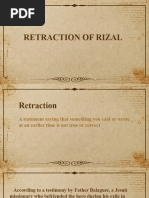 Retraction of Rizal