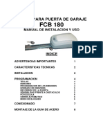 Dimoel FCB 180 Manual Usuario Puerta Garaje