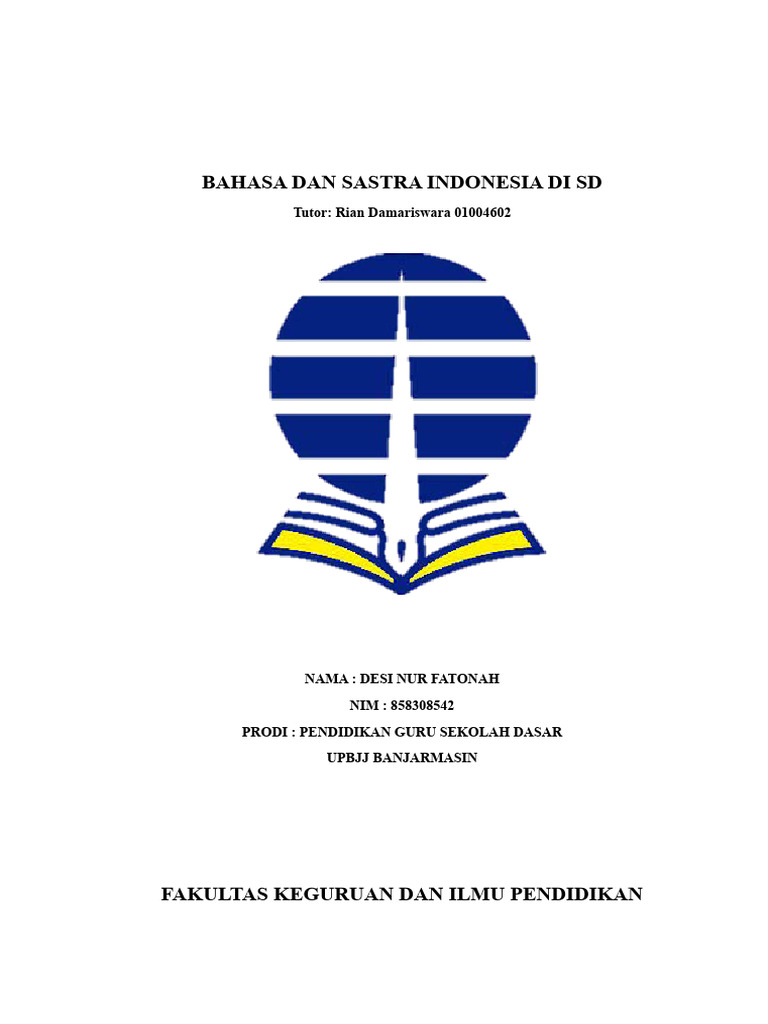 Bahasa dan Sastra Indonesia di SD | PDF | Kajian Bahasa Asing