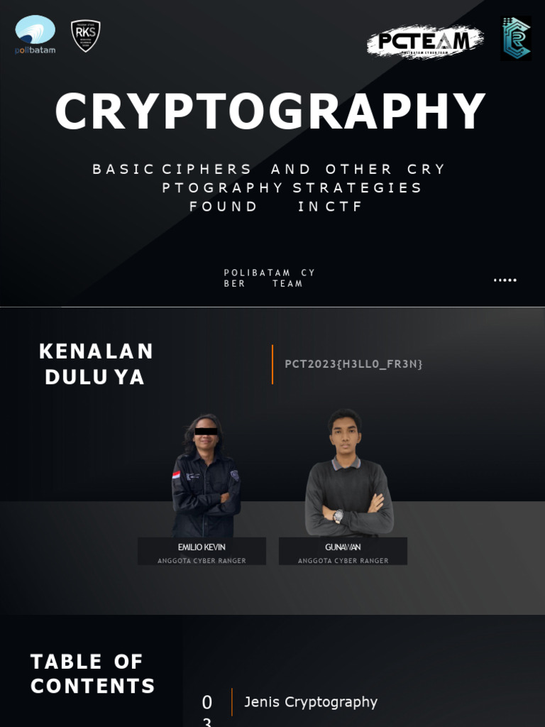 Dasar-Dasar Kriptografi dan Metode CTF | PDF