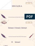 Intranet, Extranet, Internet
