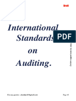 International Standards On Auditing.: Draft