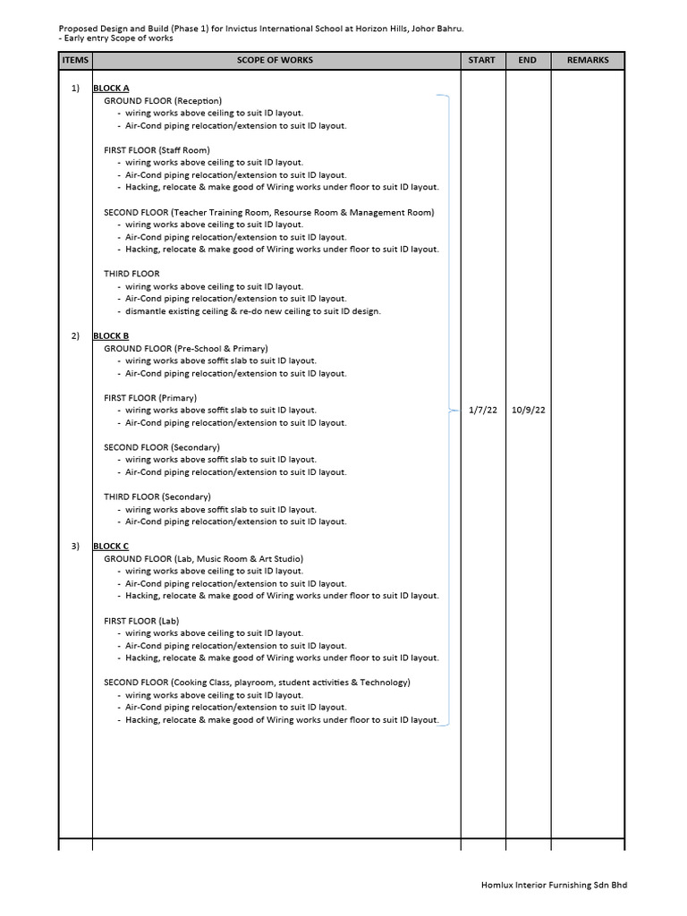 Method Statement With Date | PDF | Electrical Wiring | Ceiling