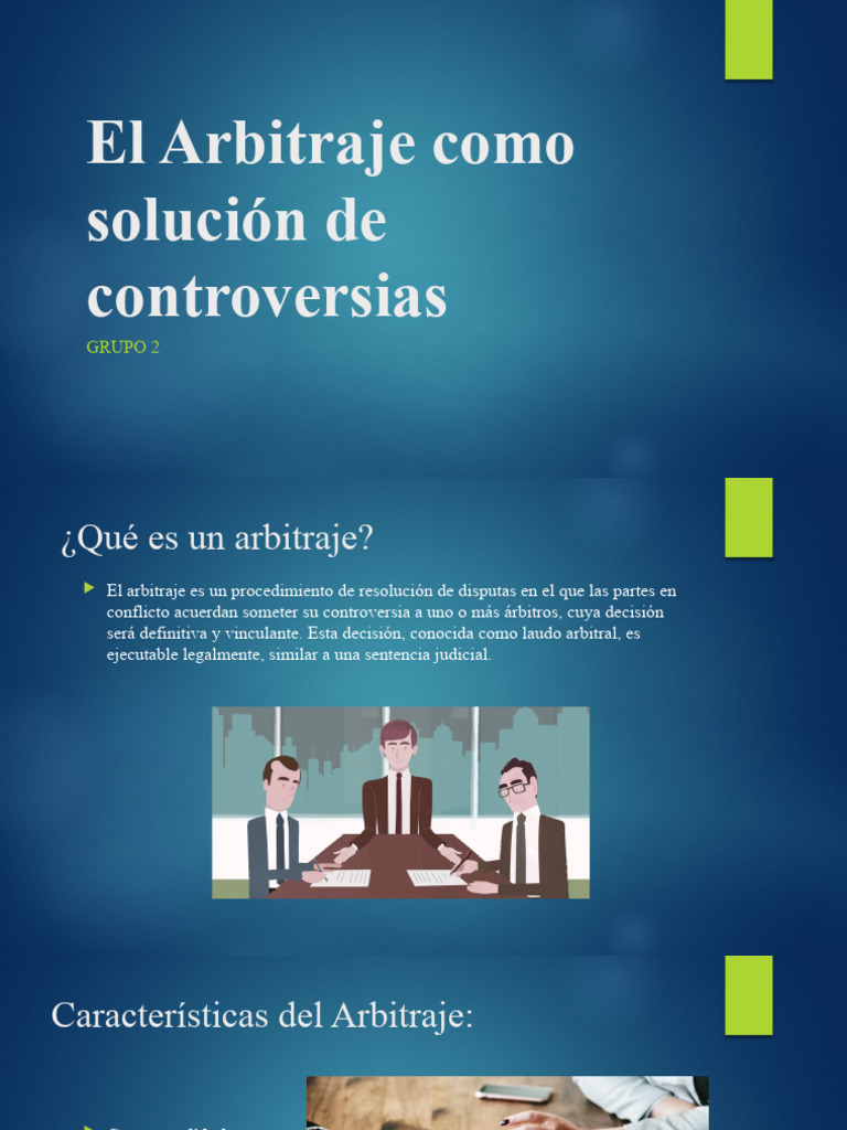 El Arbitraje Como Solución De Controversias Pdf Arbitraje