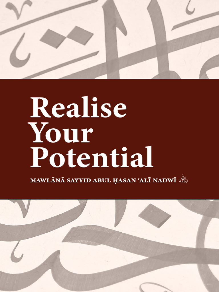Realise Your Potential | PDF | Ulama | Abrahamic Religions