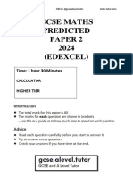 2024 Predicted Edexcel Maths Paper 2