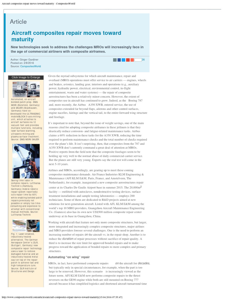 Aircraft Composites Repair Advances | PDF | Adhesive | Composite Material