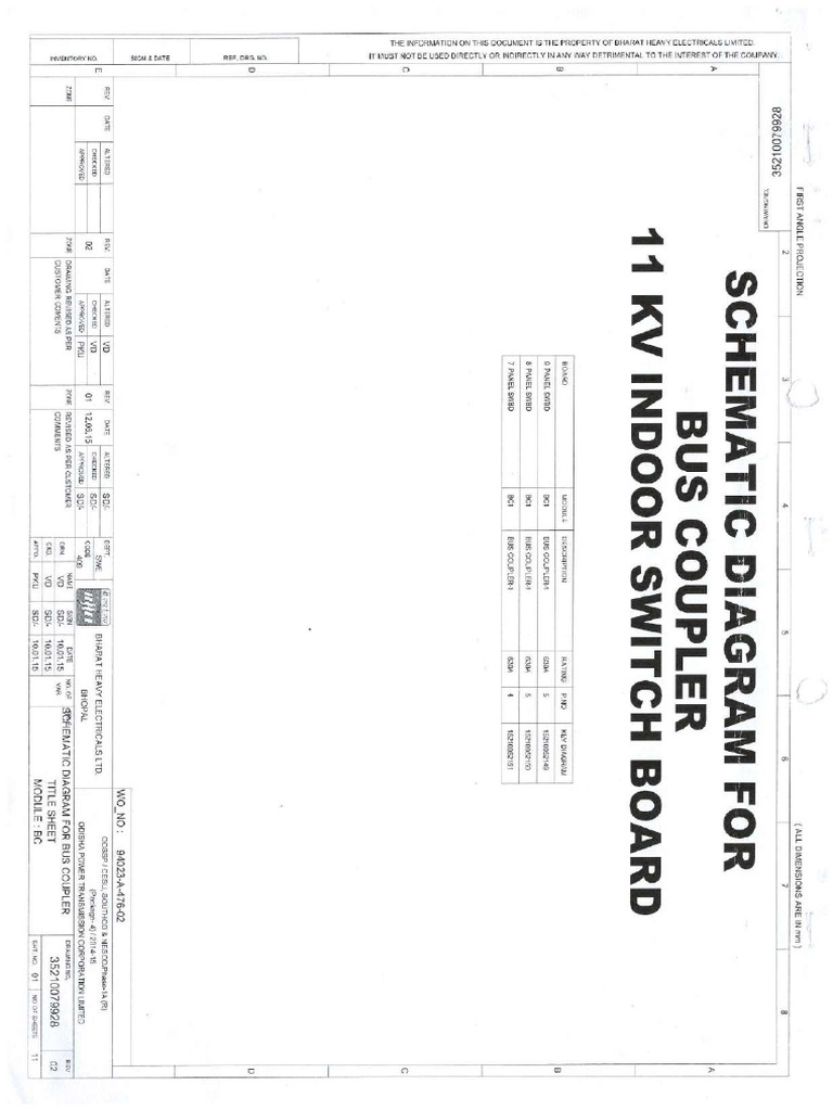 BHEL 33kV & 11kV Control Panel Siula Mangalpur Ssvihar | PDF
