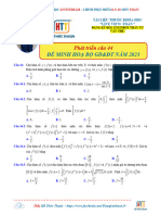 Phát Triển Câu 44 - Đề Minh Hoạ - Đề Bài