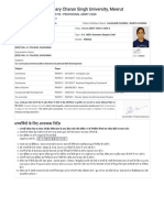 Admit Card - (Examinations 2022-23) Chaudhary Charan Singh University, Meerut (1