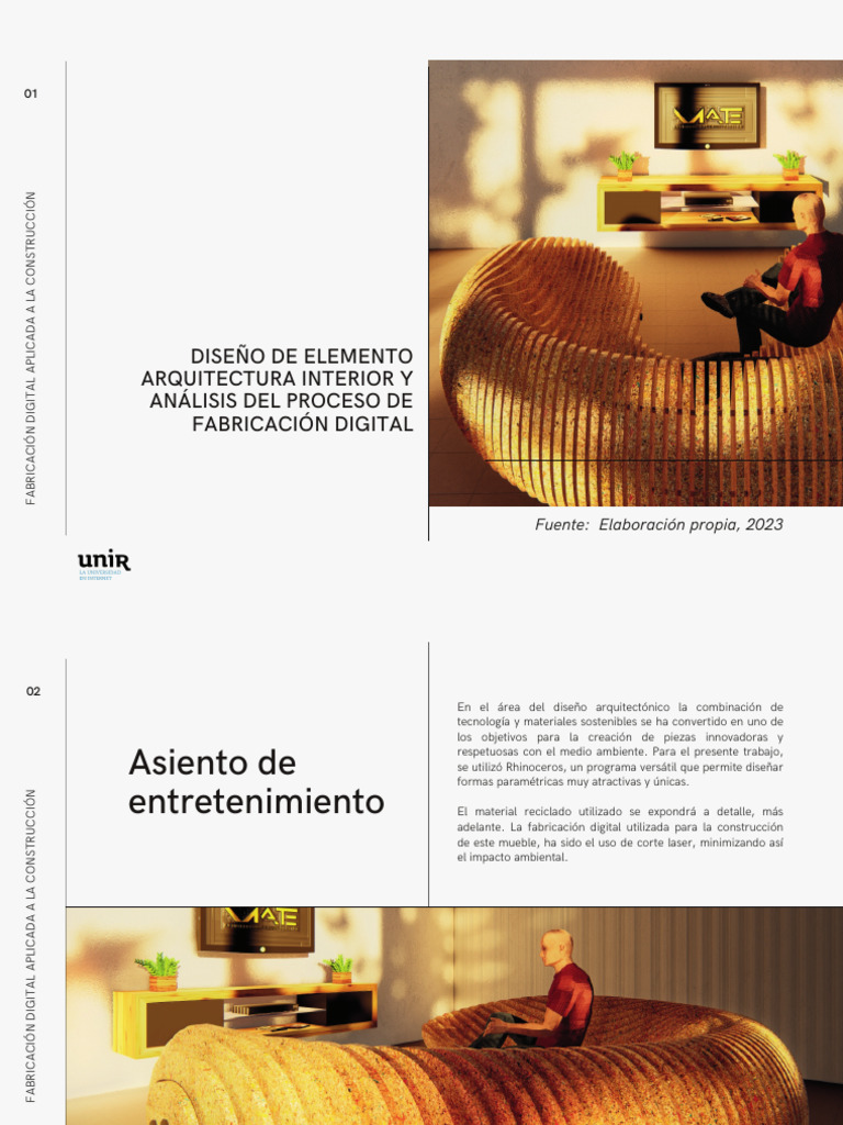 Diseño de Elemento Arquitectura Interior y Análisis Del Proceso de ...