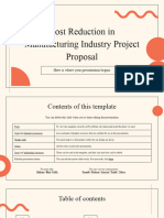 Cost Reduction in Manufacturing Industry Project Proposal by Slidesgo