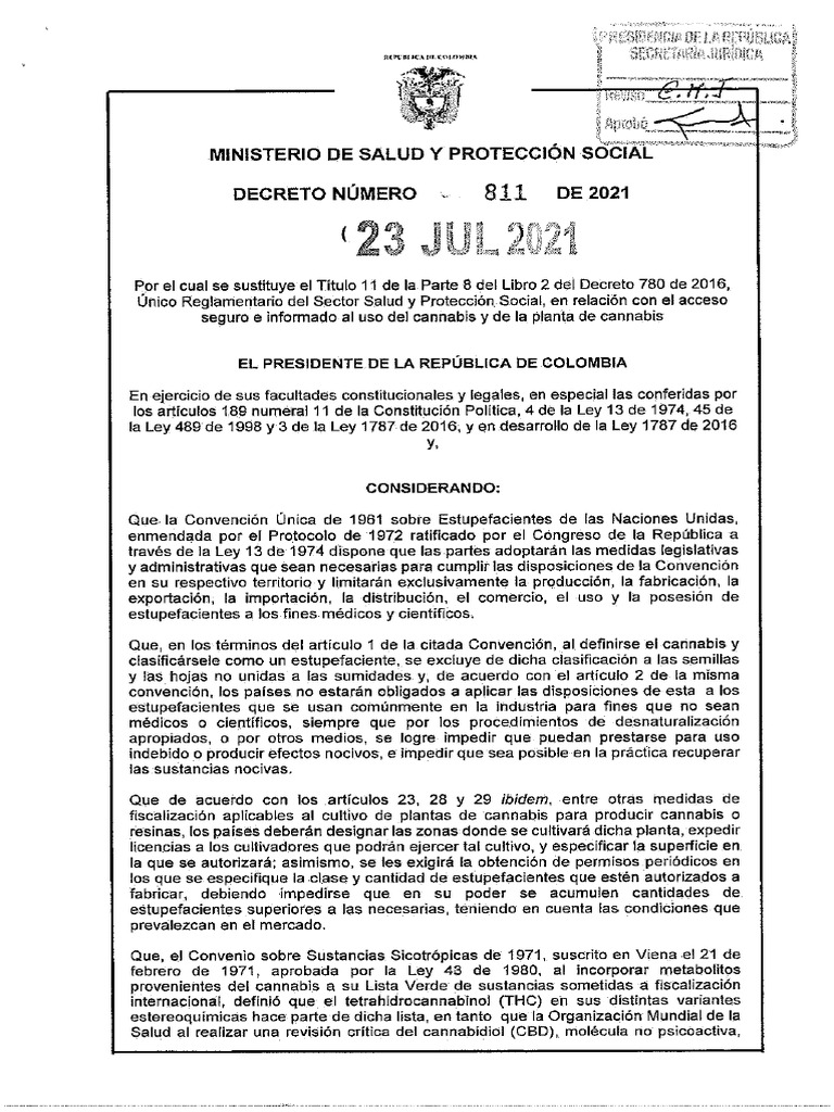Decreto No. 811 de 2021 | PDF