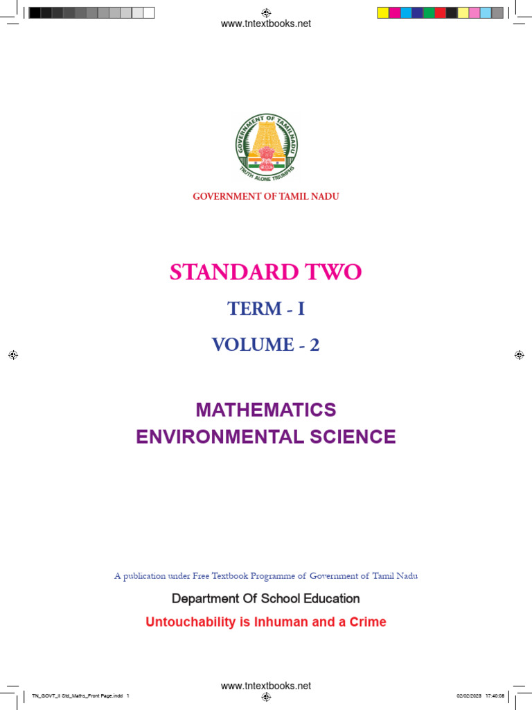 2nd Standard EVS & Maths Textbook PDF | PDF | Shape | Sphere
