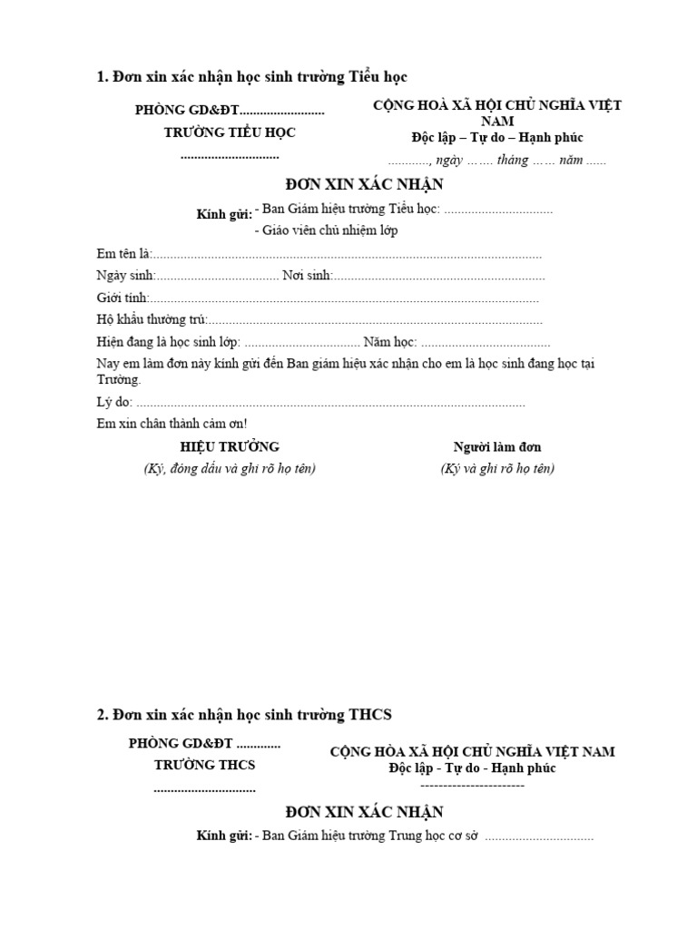 Mau giay chung nhan hoc sinh dang hoc tai truong pdf