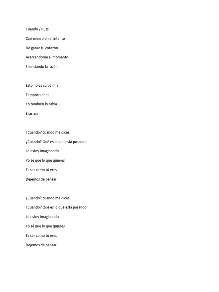 Cuando - Ruzzi-WPS Office | PDF