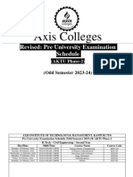 Revised Pu Examination Aktu Phase 2 Odd Sem 23 24