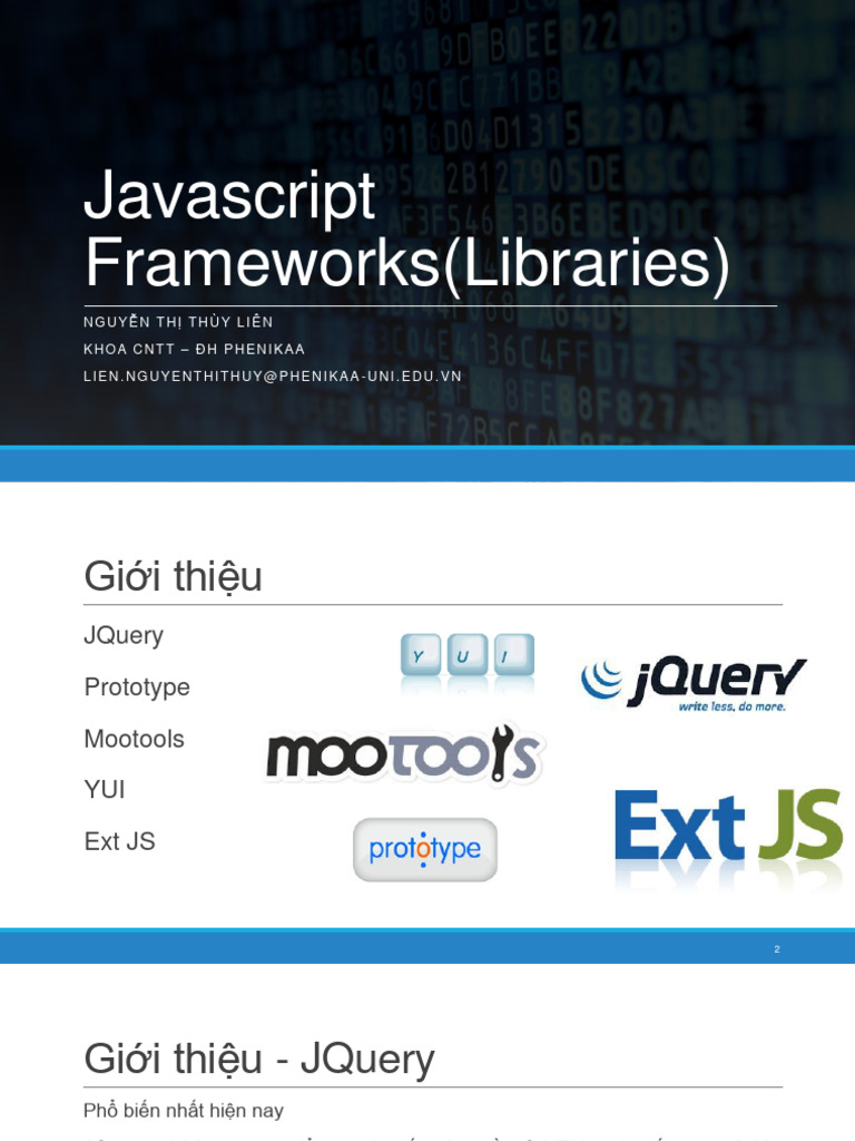 Javascript Framework 1 1 | PDF
