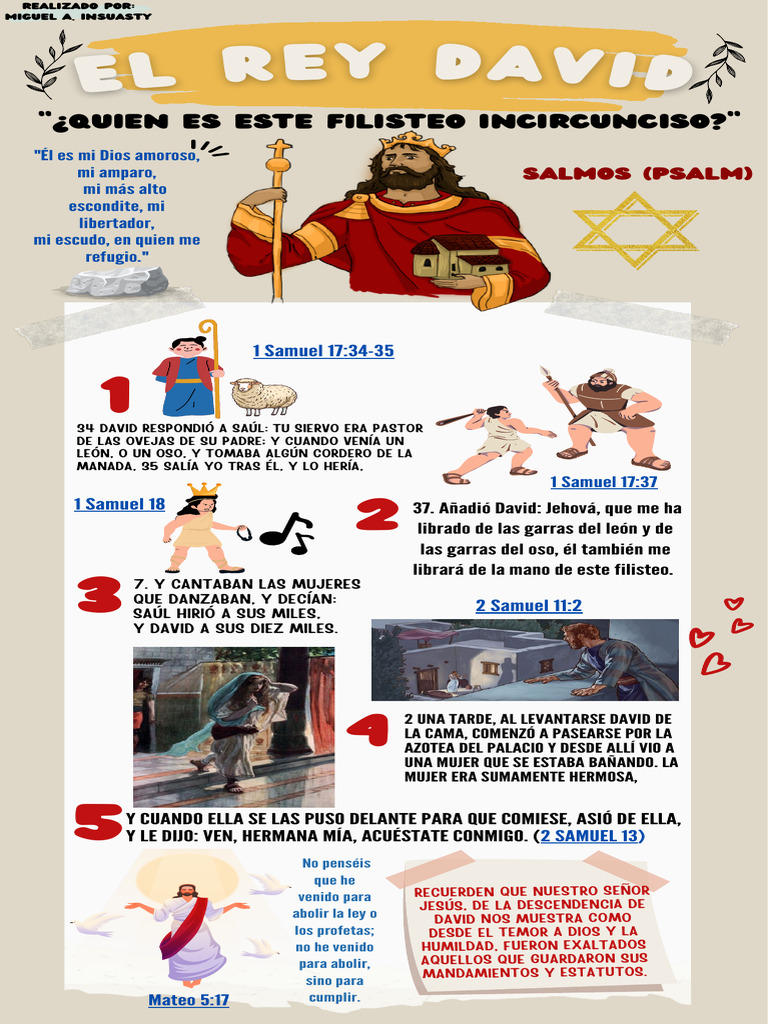 El Rey David | PDF | David | Saulo